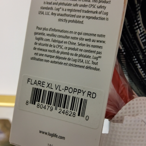 Lug Flare XL Vegan Crossbody Bag, Poppy Red - Picture 6 of 9